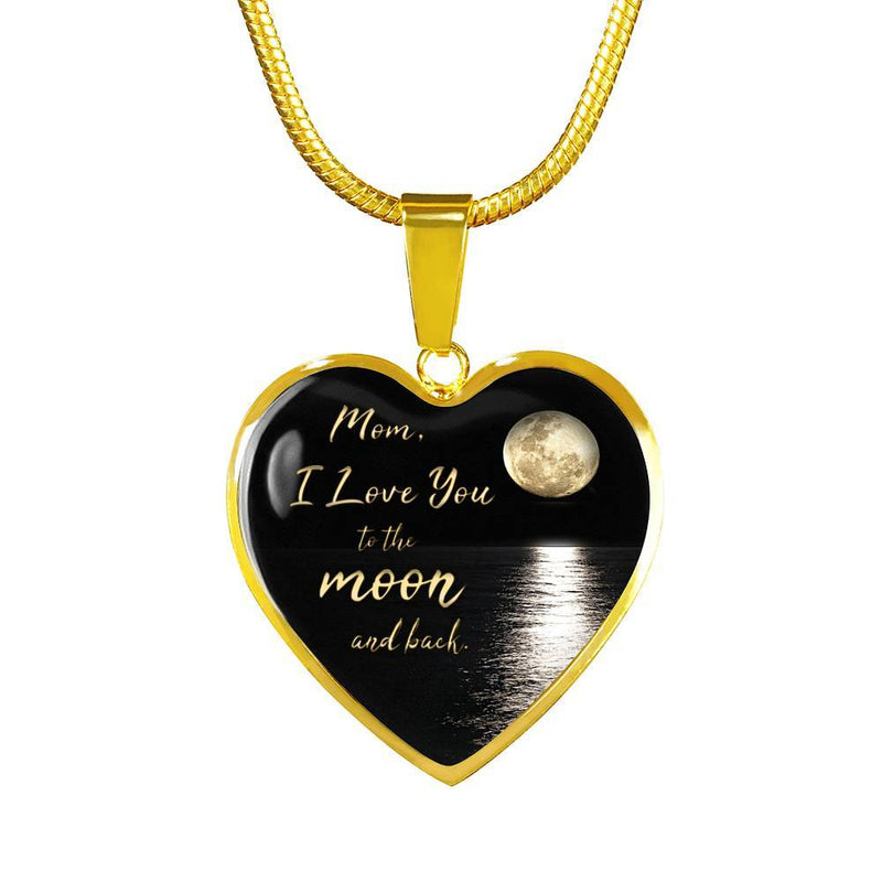 Mom Love You To The Moon And Back Necklace
