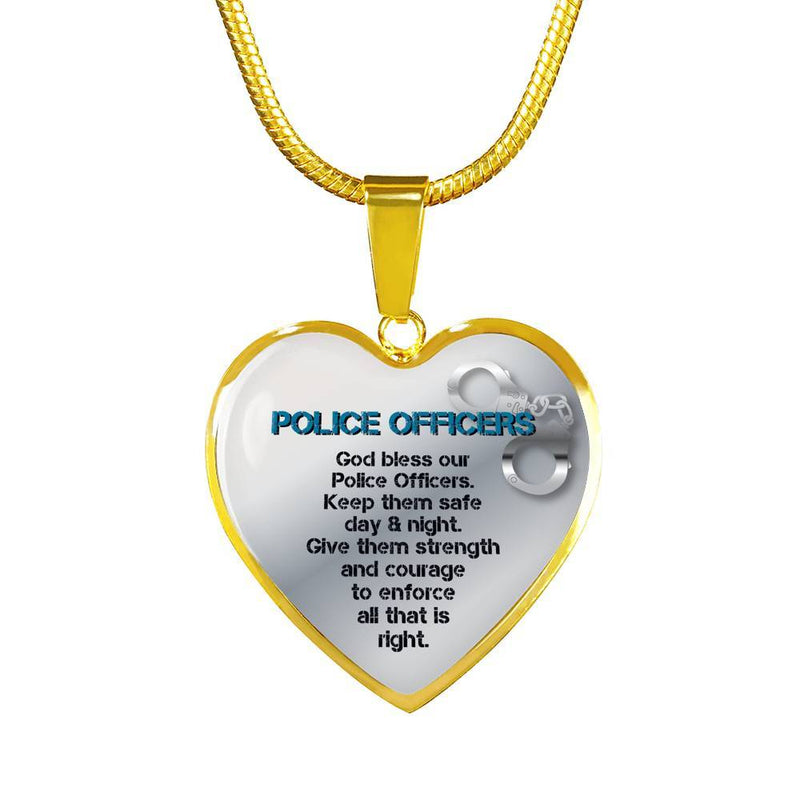 God Bless Our Police Officers Necklace