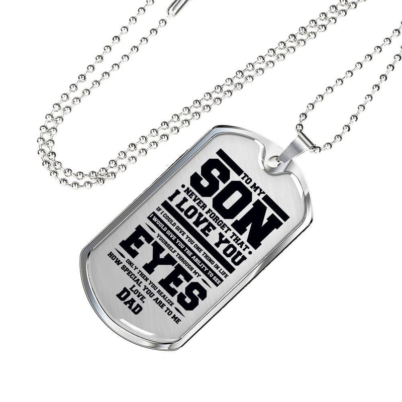 Son, I Love You - Stainless Dog Tag