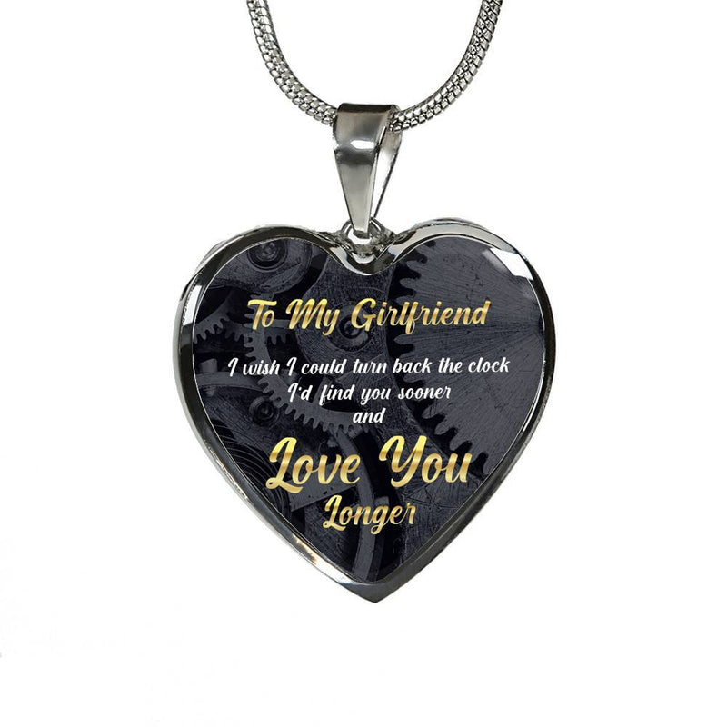 To My Girlfriend - Stainless Heart Necklace