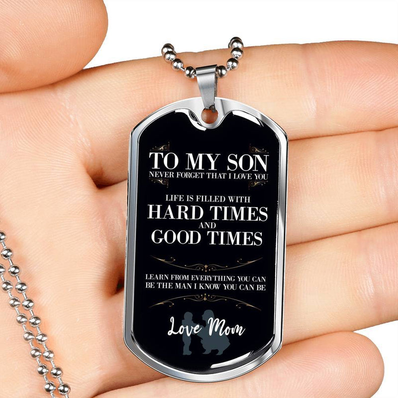 To My Son - Stainless Dog Tag
