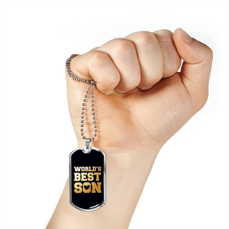 World's Best Son - Stainless Dog Tag