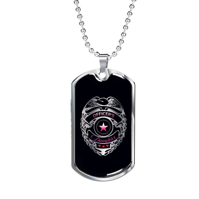 Officer's Daughter - Stainless Dog Tag