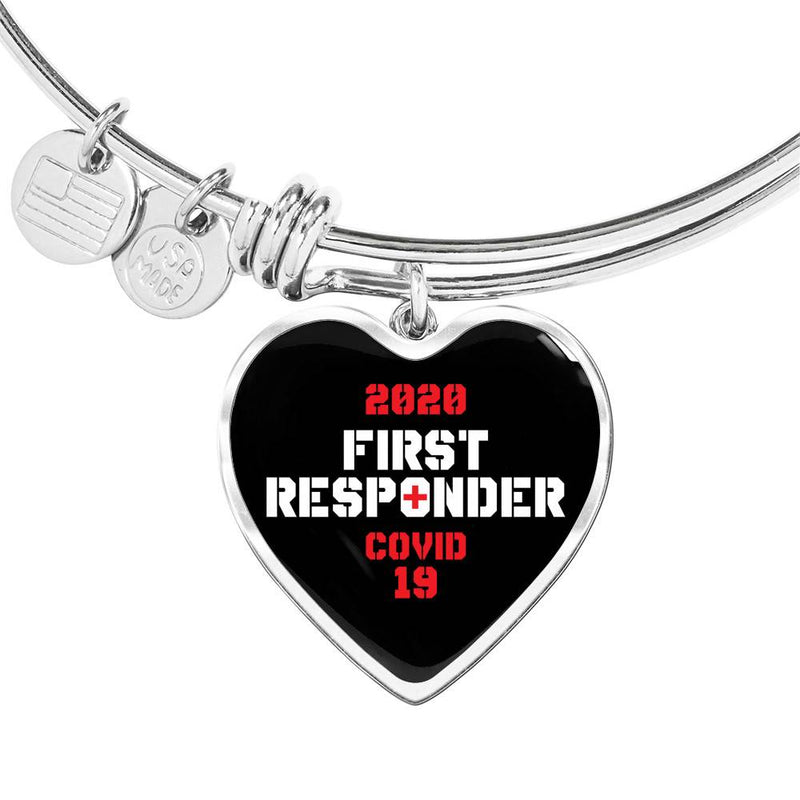 2020 First Responder Pendant Bangle Bracelet