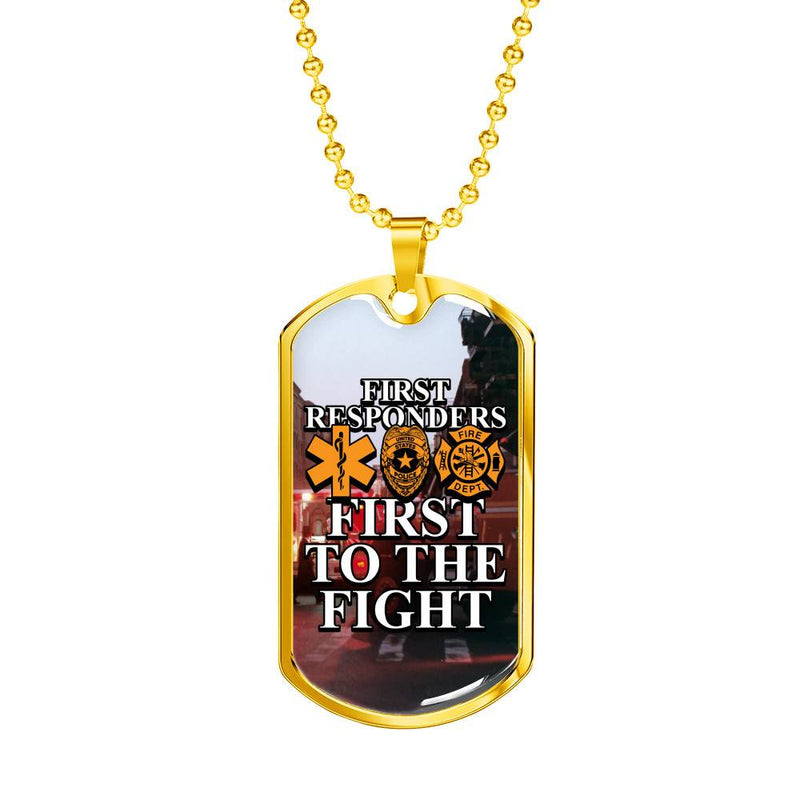 First To Fight Dog Tag