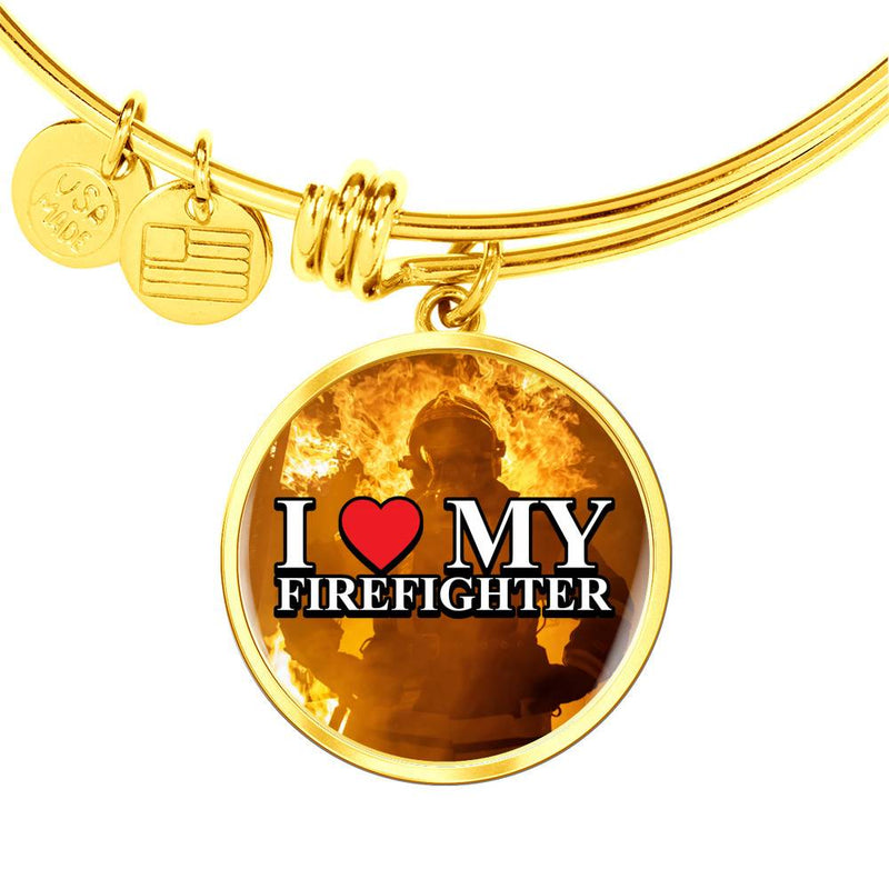 I Love My Firefighter Bracelet