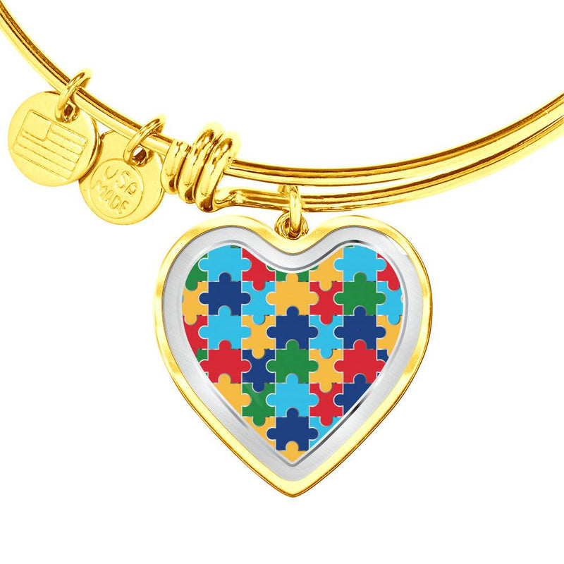 Autism Awareness Puzzle Bracelet