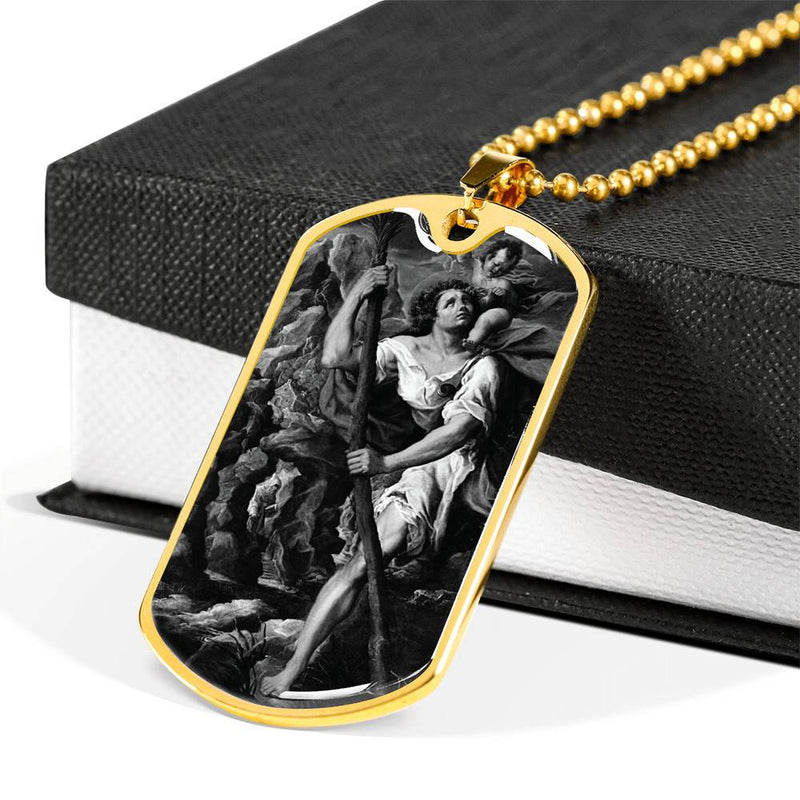 Saint Christopher , Holiday Necklace