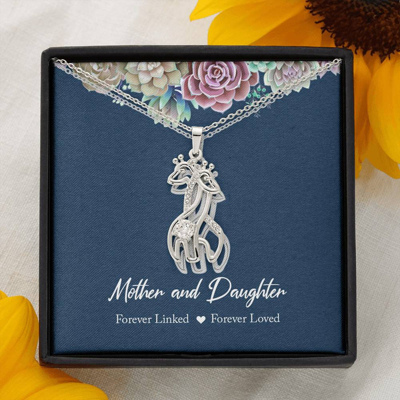 Mother & Daughter Forever Linked Forever Loved Necklace