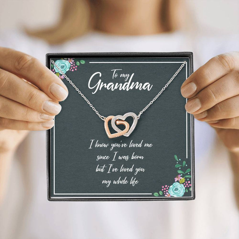 To My Grandma I've Loved You My Whole Life Necklace