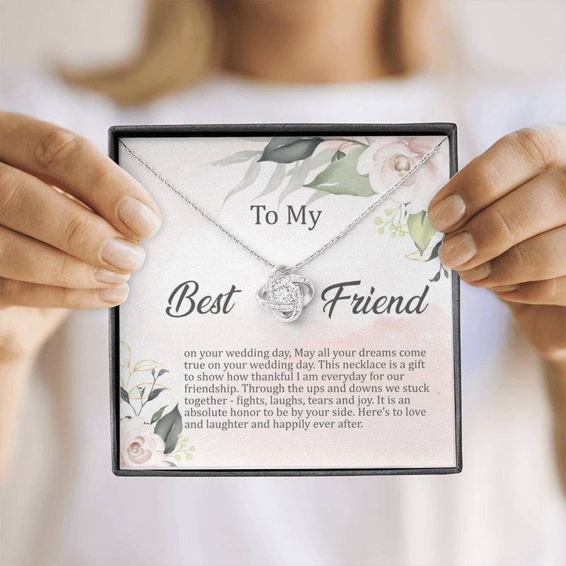 To My Best Friend on Your Wedding Day Necklace