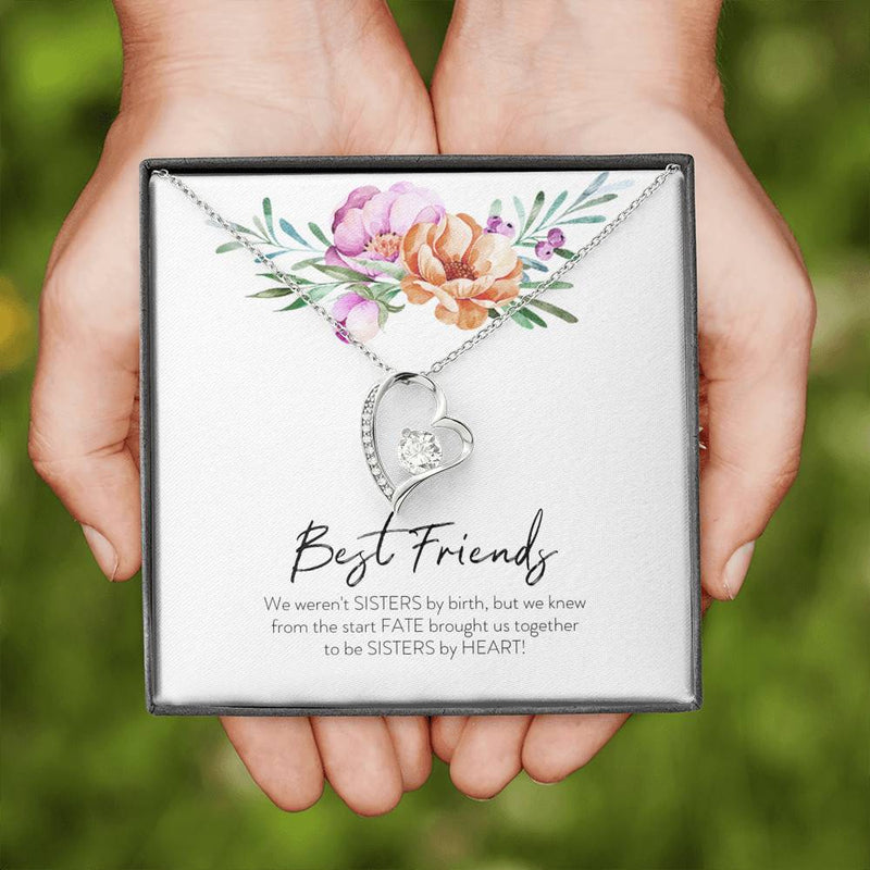 Best Friends, Sisters By Heart Necklace