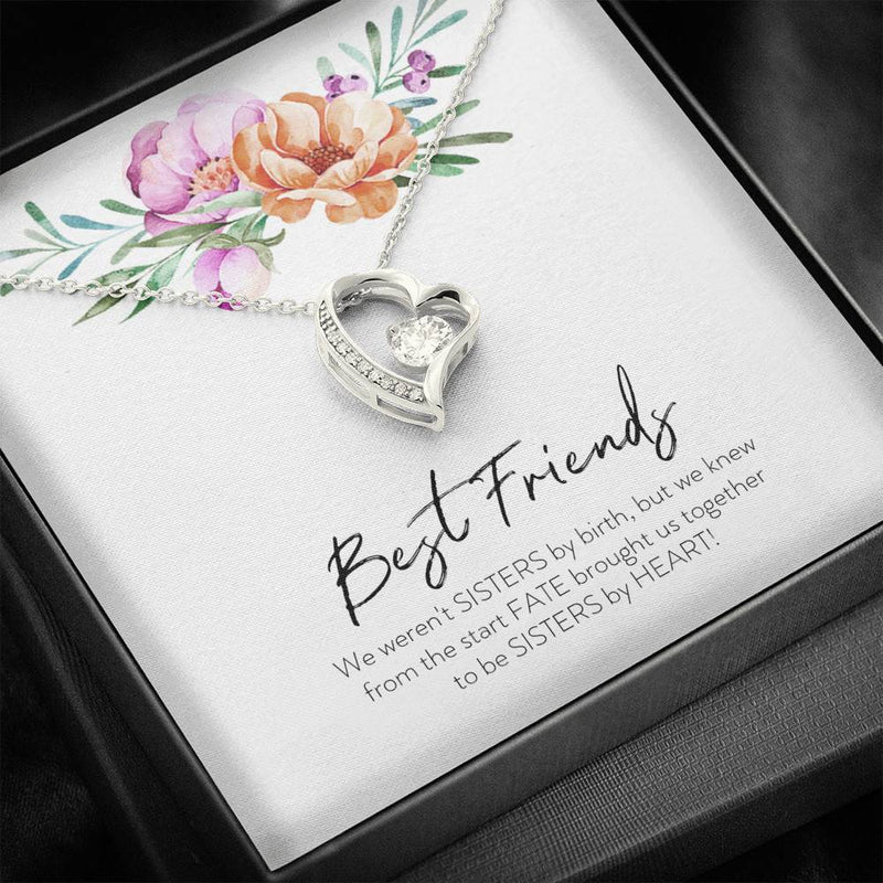 Best Friends, Sisters By Heart Necklace