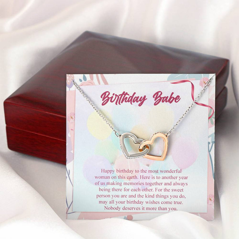 Birthday Babe Necklace (Mahogny Box)