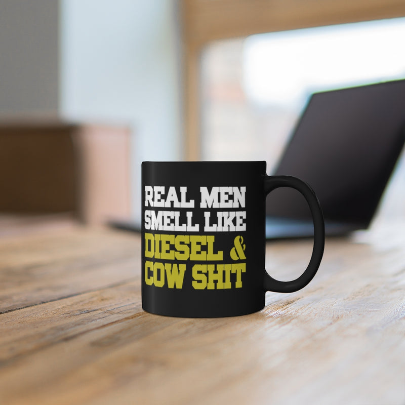 Real Men 11oz Black Mug