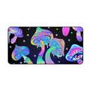 Boho Mushroom Desk Mat, Free Shipping, Two Sizes, Large Deskmat, Mouse Pad For Gamers, Desk Pad, Tie-Dye, Free Spirit