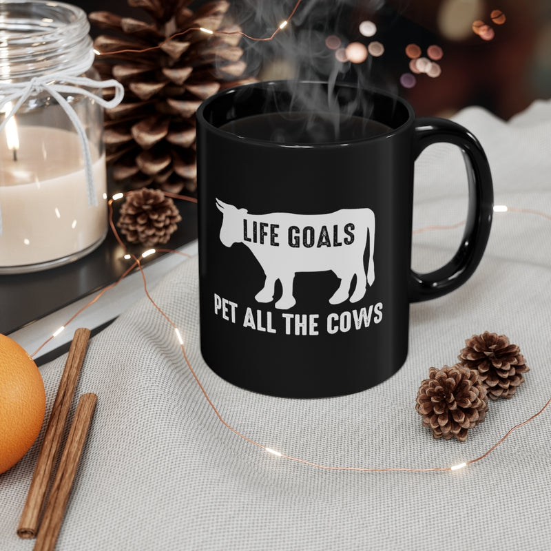 Life Goals 11oz Black Mug