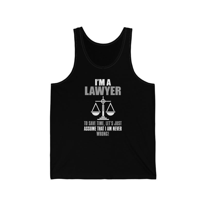 I Am A Lawyer Unisex Jersey Tank