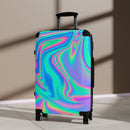 Boho Psychedelic Cabin Suitcase, Trippy Suitcase, Boho Rave Suitcase, Boho Modern Luggage, Psychedelic Carry On Bag