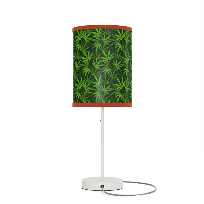 Marijuana Leaves Lamp on a Stand, Night Light, Indoor Table Lamp, Custom Photo Night Light, Bedside Lamp