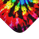 Bright Tie-Dye Bath Mat, Free Shipping, Powder Room Mat, Bathroom Rug, Rugs, Non Slip, Runner, Shower, 2 Sizes, Psychedelic