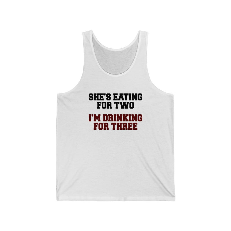 She's Eating For Unisex Jersey Tank