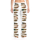 Boho Indian Feathers Pajama Pants, Free Shipping, Boho Lounge Pants, Boho Pajama Bottoms, Womens Boho Pajamas