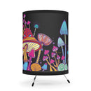 Mushroom Garden Night Light, Indoor Table Lamp, Custom Printed Mushrooms Lamp, Shrooms Bedside Lamp, Rave Lamp, Trippy