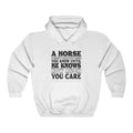 A Horse Doesn't Care Unisex Heavy Blend™ Hoodie