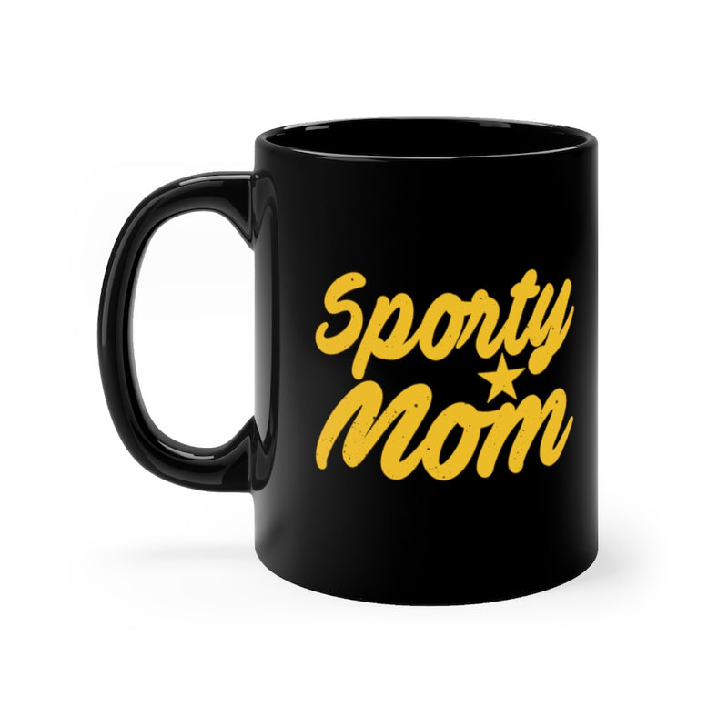 Sporty Mom 11oz Black Mug