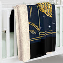 Pisces Zodiac Blanket, Sherpa Fleece Blanket, Free Shipping, Two Sizes, Throw Blanket, Extra Soft, Custom Photo, Very Warm