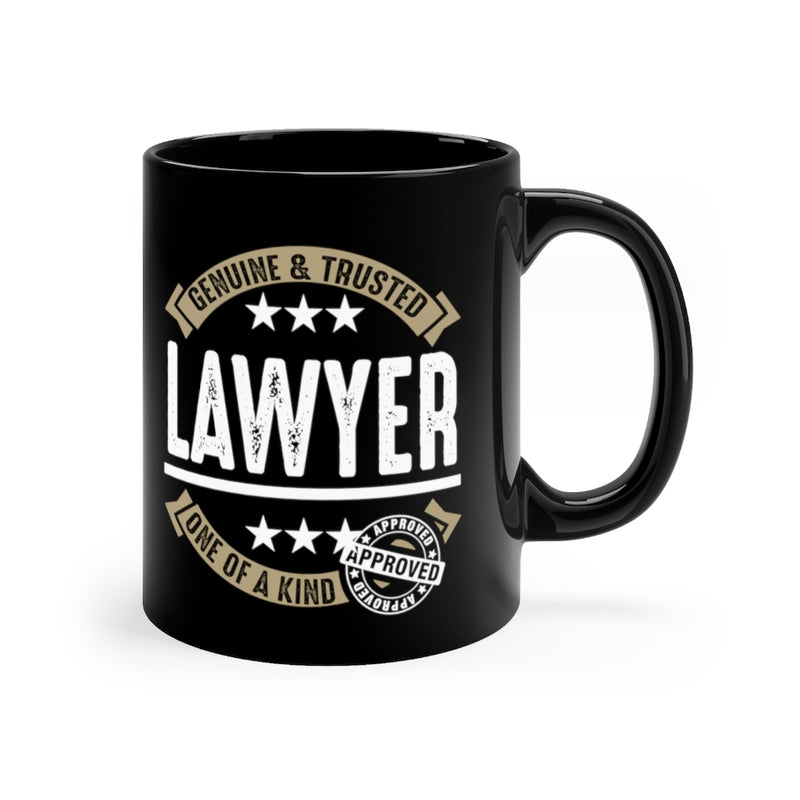 Genuine Trusted Lawyer 11oz Black Mug