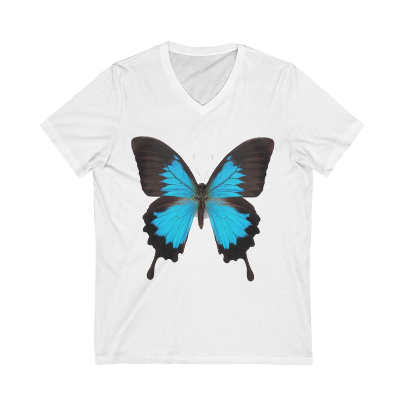 Lustrous Butterfly Unisex V-Neck T-shirt