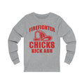 Firefighter Chicks Kick Ash Unisex Jersey Long Sleeve T-shirt