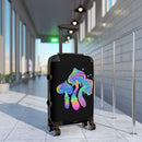 Three Boho Mushroom Suitcase, Free Shipping, Travel Bag, Overnight Bag, Custom Photo Suitcase, Rolling Spinner Luggage, Boho Chic