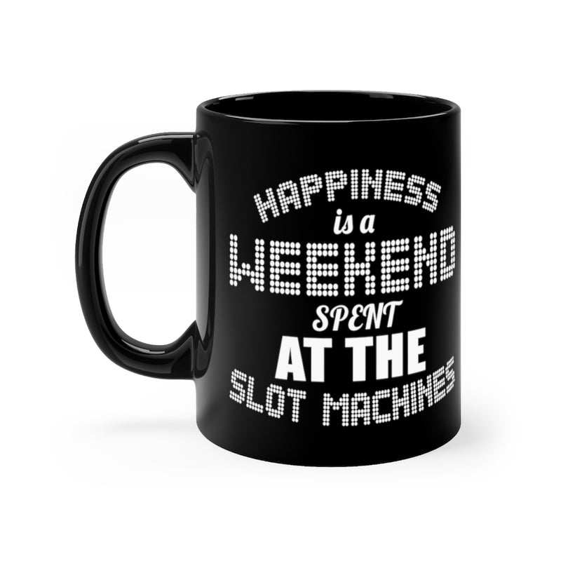 Happiness Is A 11oz Black Mug