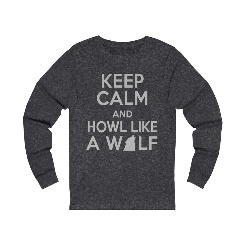 Howl Like A Wolf Unisex Jersey Long Sleeve T-shirt