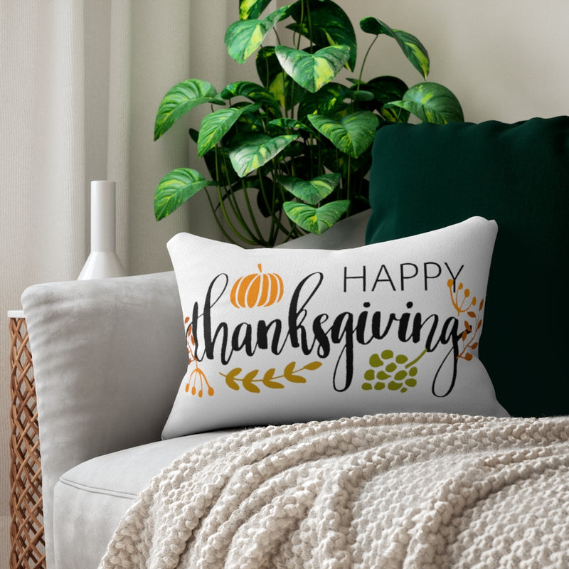Happy Thanksgiving Lumbar Pillow