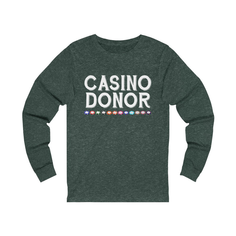 Casino Donor Unisex Jersey Long Sleeve T-shirt