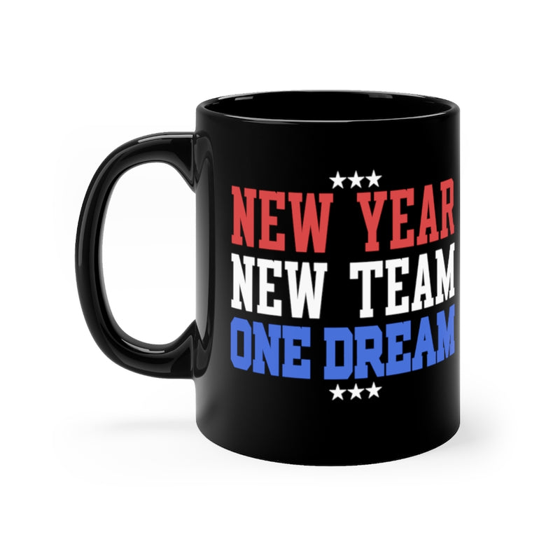 New Year 11oz Black Mug