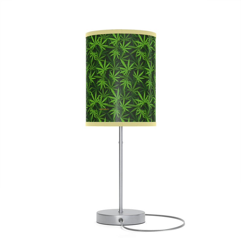 Marijuana Leaves Lamp on a Stand, Night Light, Indoor Table Lamp, Custom Photo Night Light, Bedside Lamp