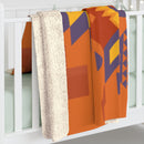 Aztec Boho Blanket, Sherpa Fleece Blanket, Free Shipping, Two Sizes, Throw Blanket, Extra Soft, Boho Chic, Southwest