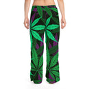 Marijuana Leaves Pajama Pants, Lounge Pants, Womens Pajamas, Custom Pajamas, Cannabis Pajamas, Weed Pajamas