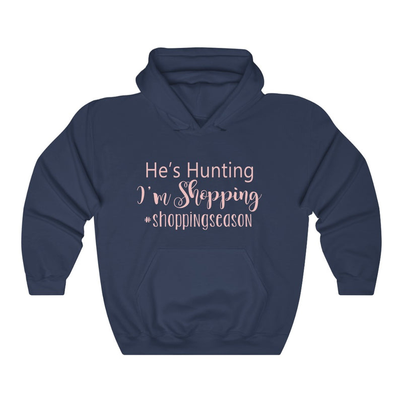 He's Hunting I'm Unisex Heavy Blend™ Hooded Sweatshirt