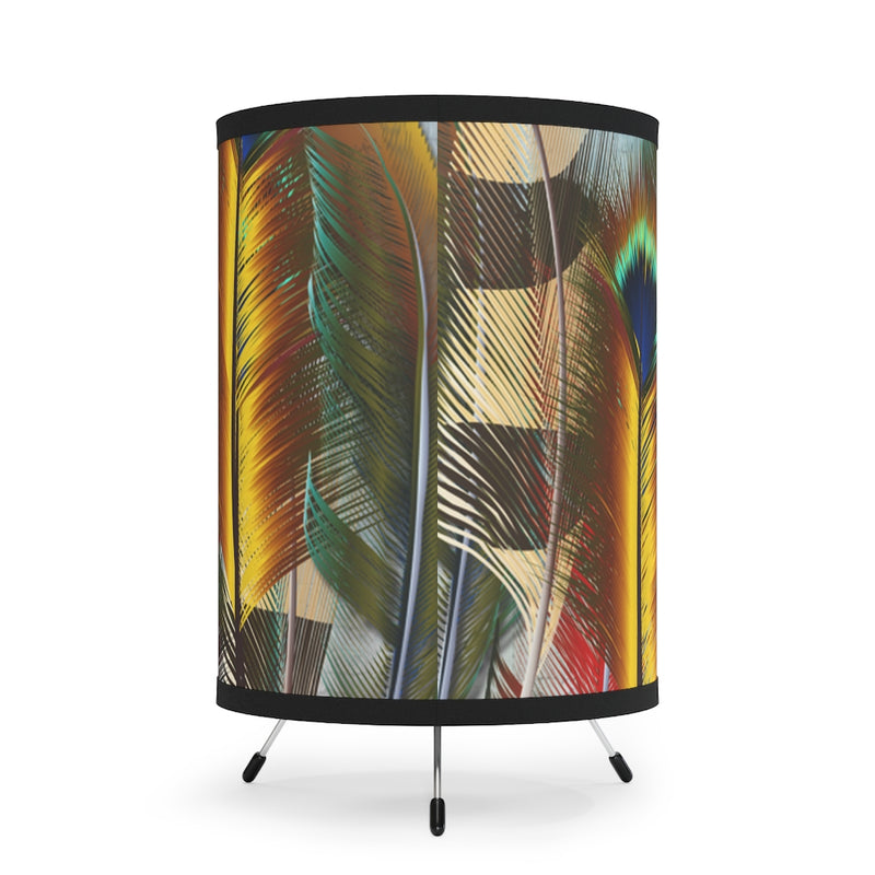 Boho Feathers Night Light, Indoor Table Lamp, Custom Photo Night Light, Bedside Lamp