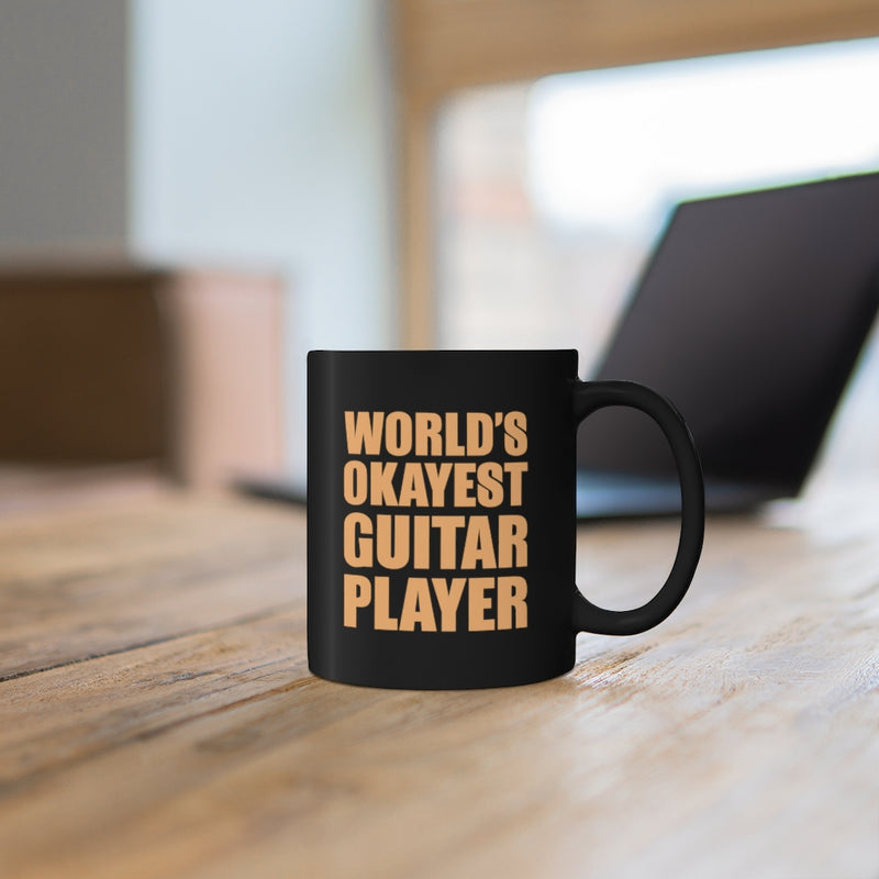 World’s Okayest Guitar 11oz Black Mug