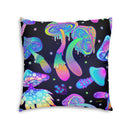 Mushroom Boho Floor Pillow, Floor Cushion, Meditation Pillow, Lounge Pillow, Psychedelic, Trippy