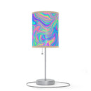 Psychedelic Lamp on a Stand, Psychedelic Night Light, Indoor Table Lamp, Custom Photo Night Light, Bedside Lamp