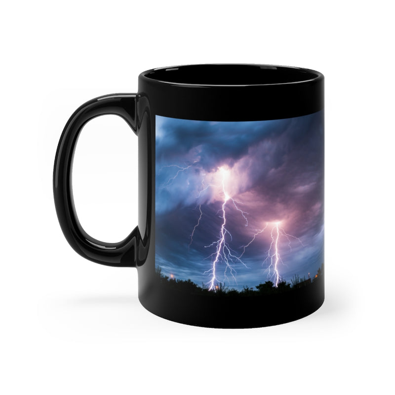 Daunting Lightning 11oz Black Mug