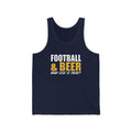 Football & Beer Unisex Jersey Tank